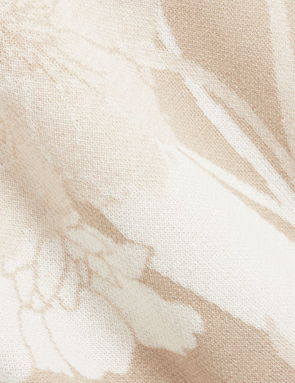 Ted Baker Baryn Jacquard Botanical Wool Blend Tshirt