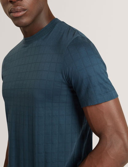Ted Baker Heminwy Jacquard Textured Grid Cotton Tshirt