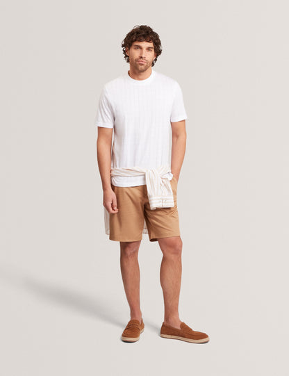 Ted Baker Heminwy Jacquard Textured Grid Cotton Tshirt