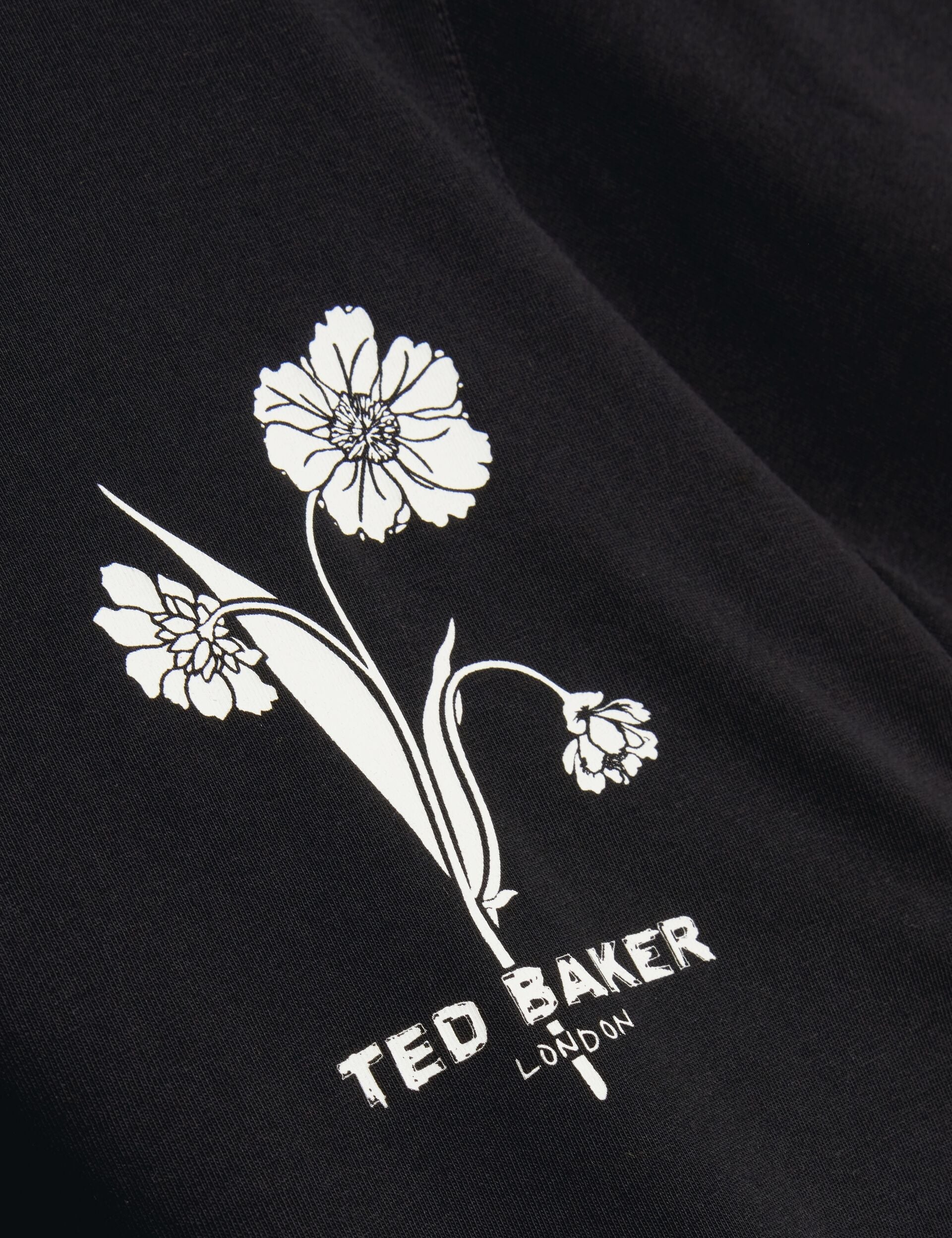 Ted Baker Cahel Floral Logo Graphic Cotton Tshirt