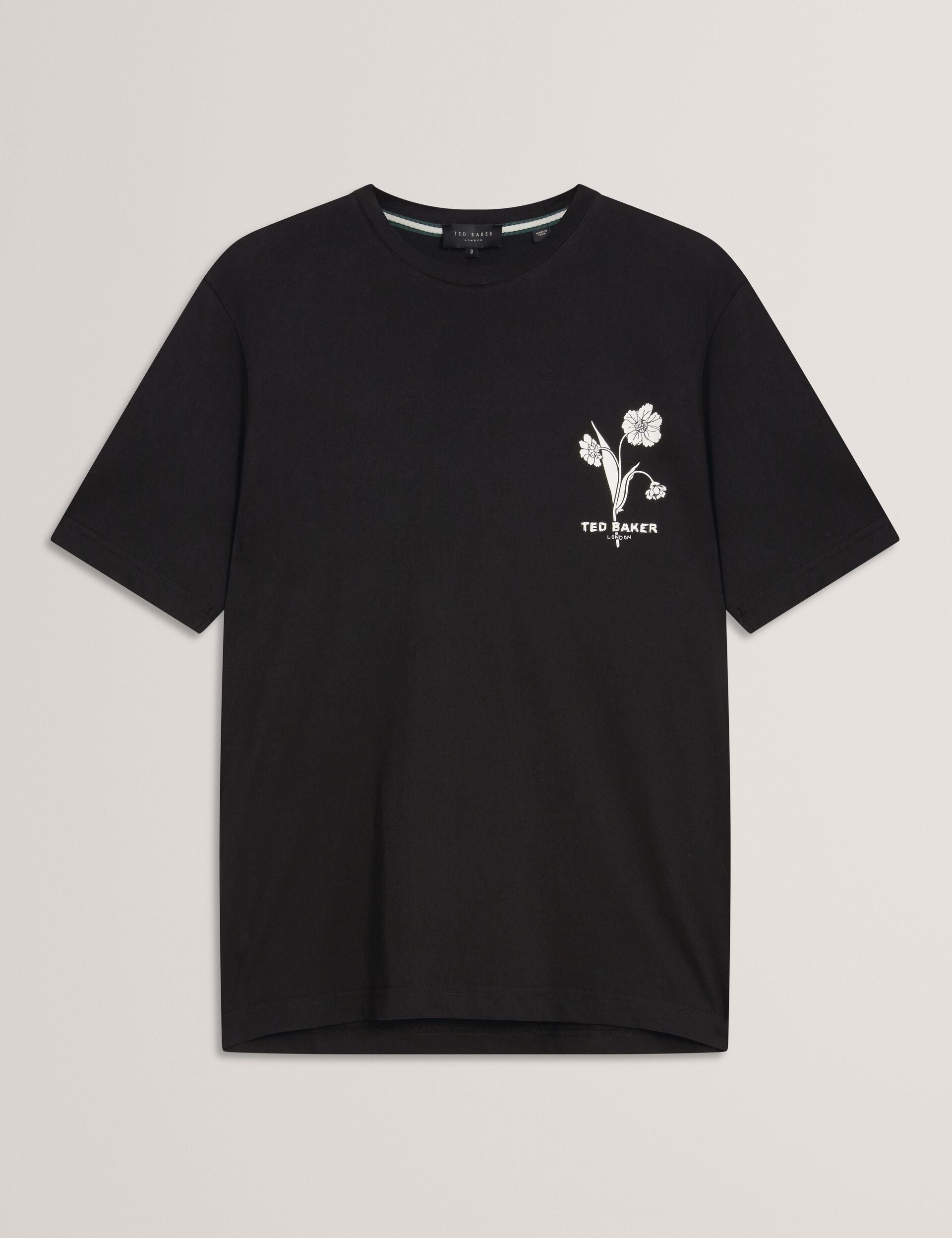 Ted Baker Cahel Floral Logo Graphic Cotton Tshirt