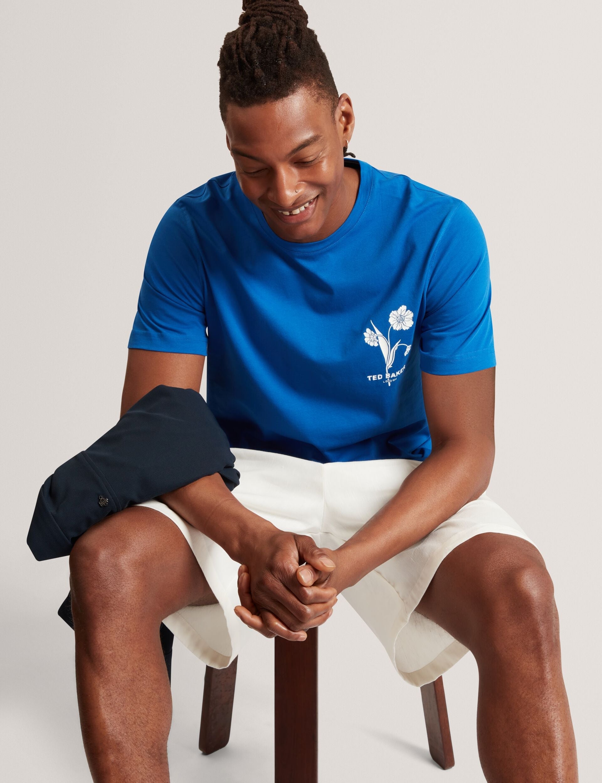 Ted Baker Cahel Floral Logo Graphic Cotton Tshirt