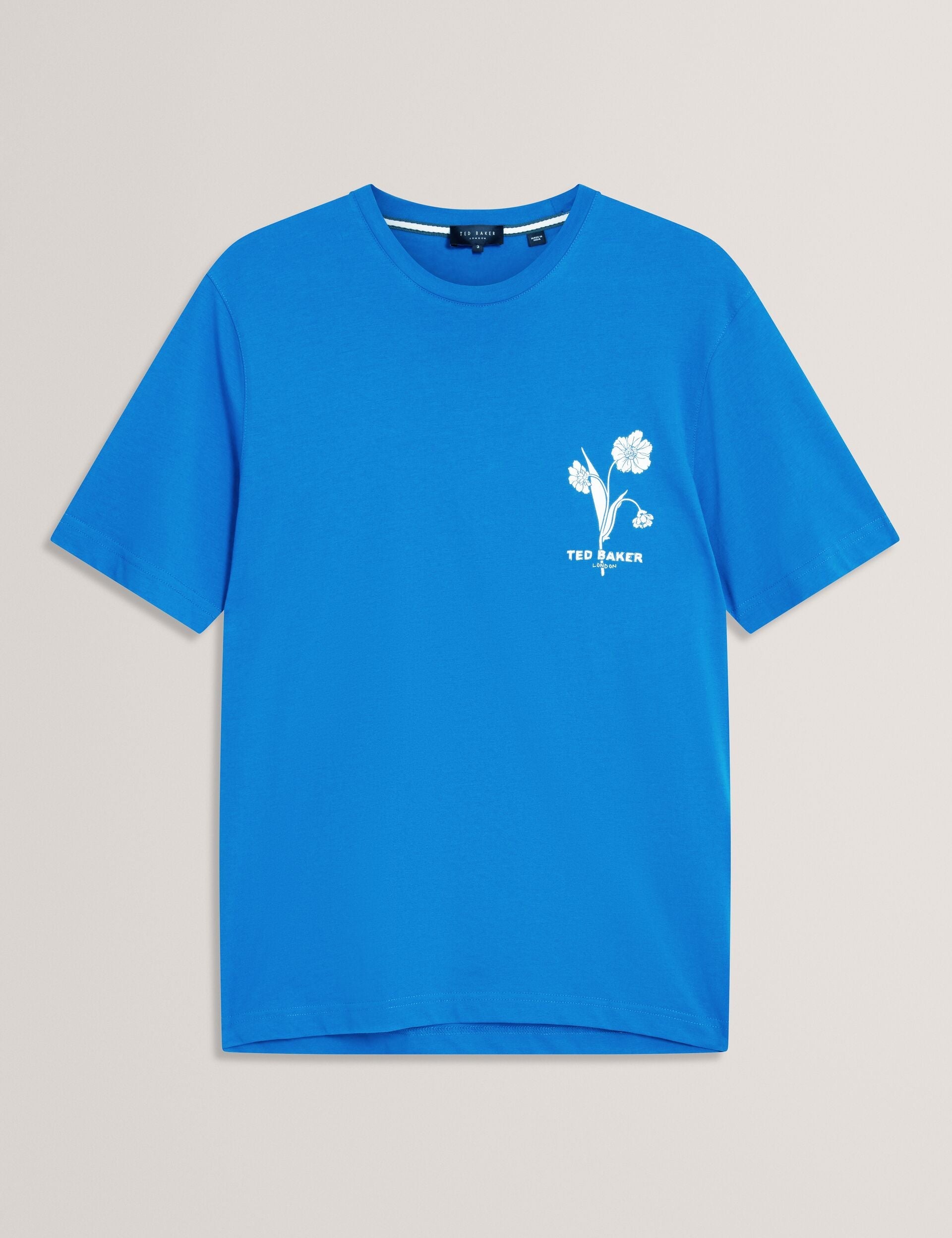 Ted Baker Cahel Floral Logo Graphic Cotton Tshirt