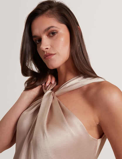 Ted Baker Myllia Knitted Twist Neck Top Women's