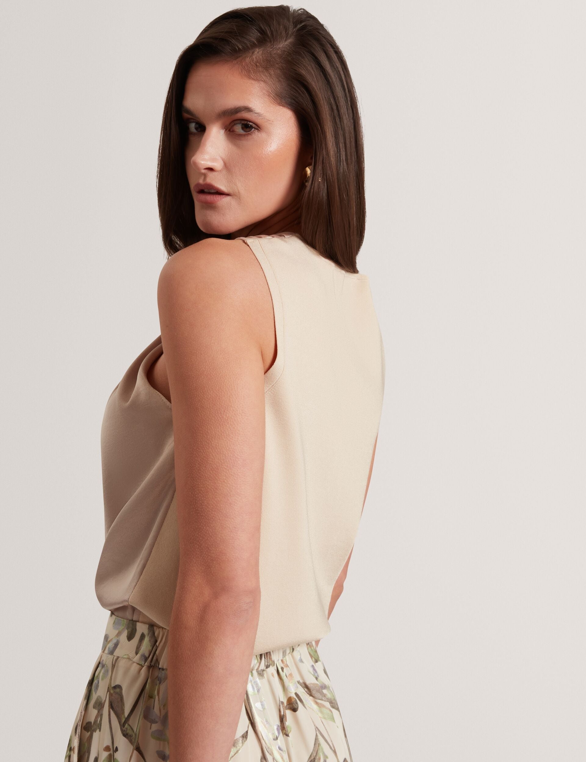 Ted Baker Myllia Knitted Twist Neck Top Women's