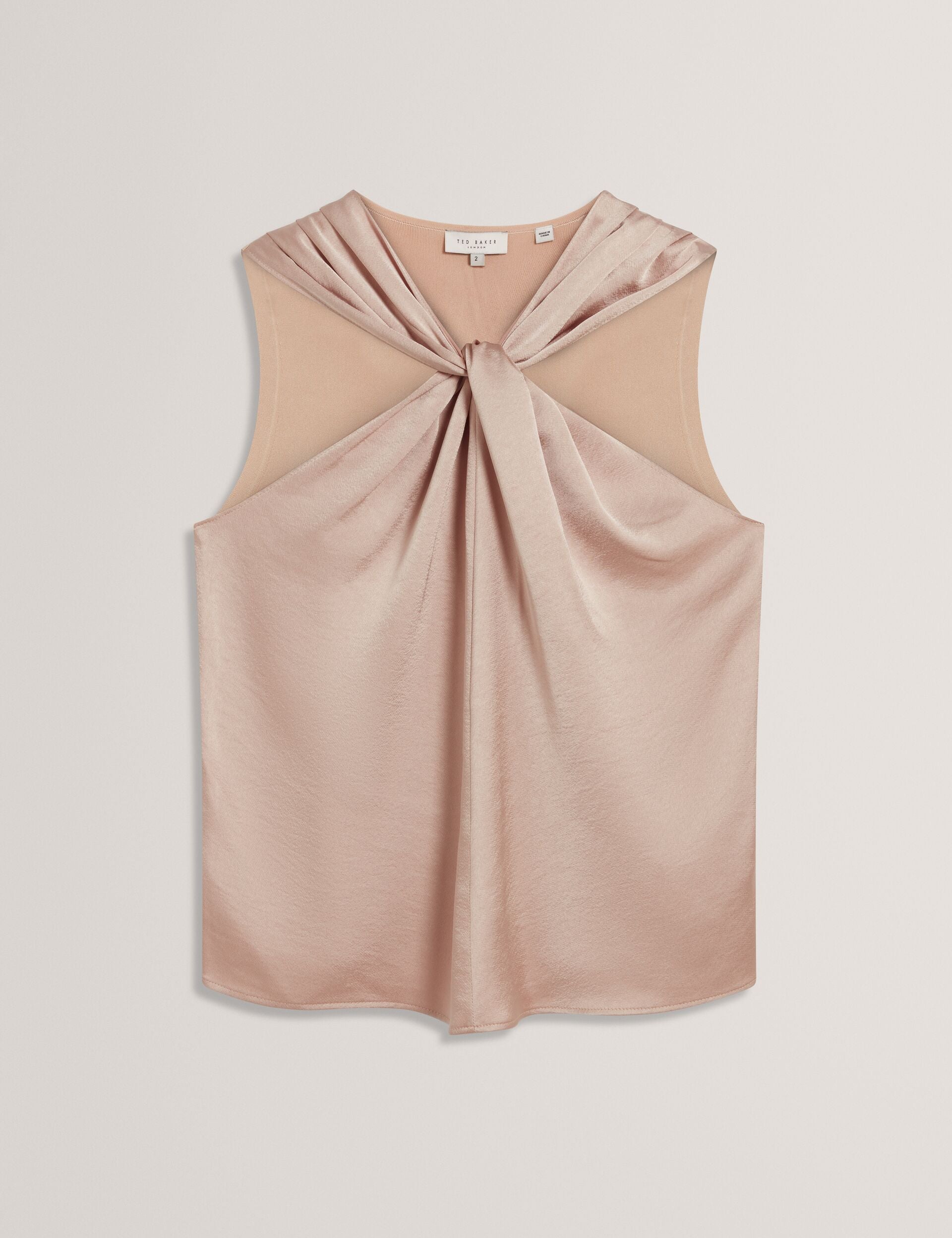 Ted Baker Myllia Knitted Twist Neck Top Women's