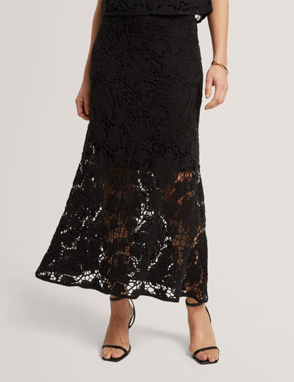 Ted Baker Aphria Crochet Lace Flared Midi Skirt Women's