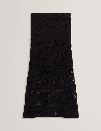 Ted Baker Aphria Crochet Lace Flared Midi Skirt Women's