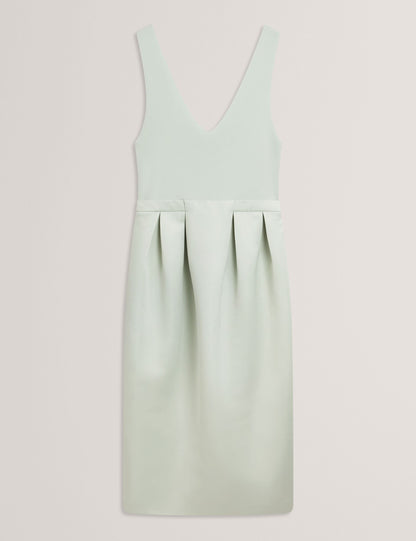 Ted Baker Verlene Sleeveless Knit Satin Tulip Midi Dress Women's