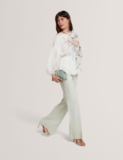 Ted Baker Bridat Woven Kick Flare Tailored Suit Trousers Women's