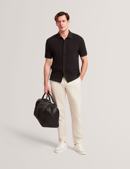 Ted Baker Connyr Textured Knit Buttonthrough Polo Shirt