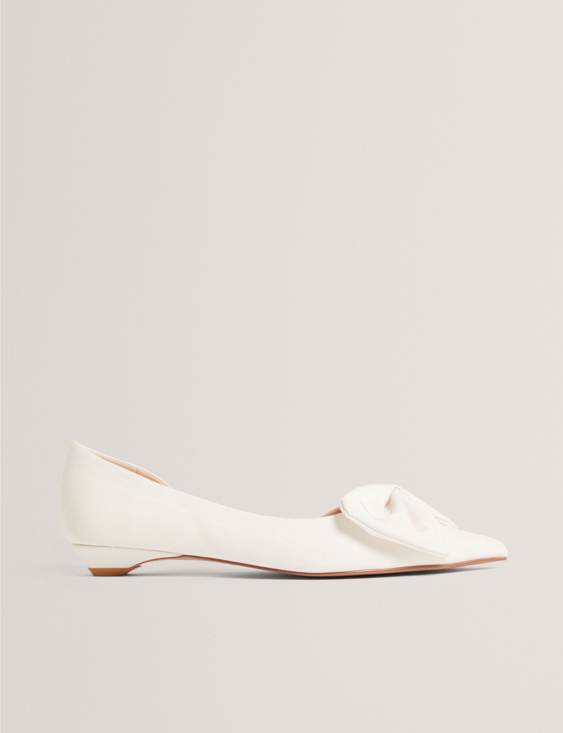 Ted Baker Soufiya Bow Detail Grosgrain Kitten Heel Shoes Women's