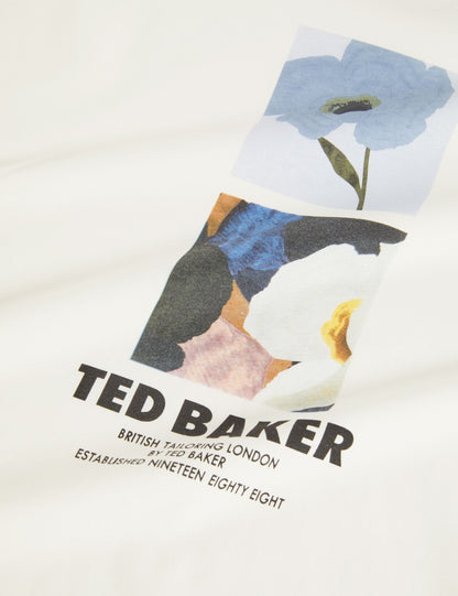 Ted Baker Lambbet Floral Double Graphic Cotton Tshirt