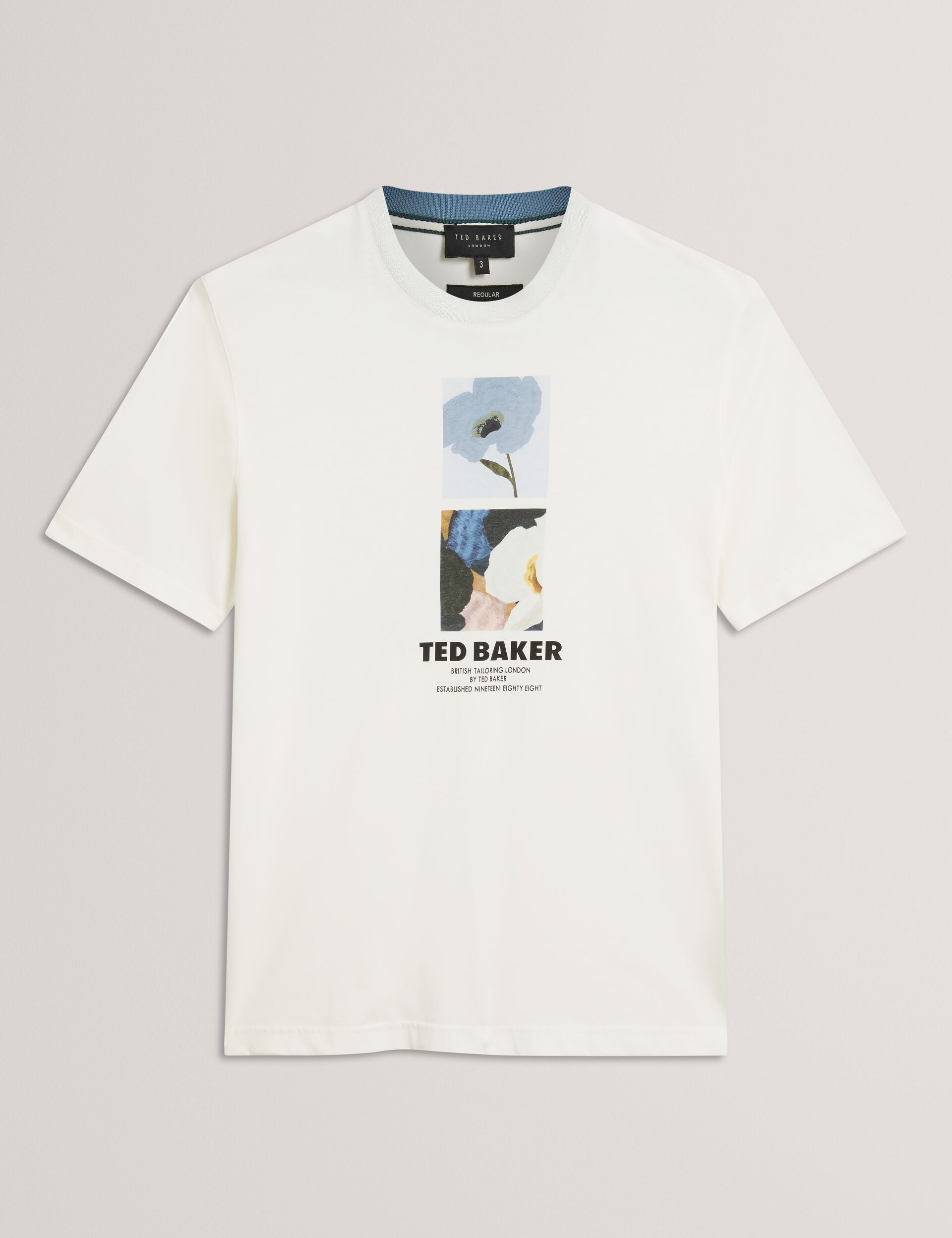 Ted Baker Lambbet Floral Double Graphic Cotton Tshirt