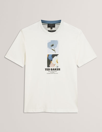Ted Baker Lambbet Floral Double Graphic Cotton Tshirt