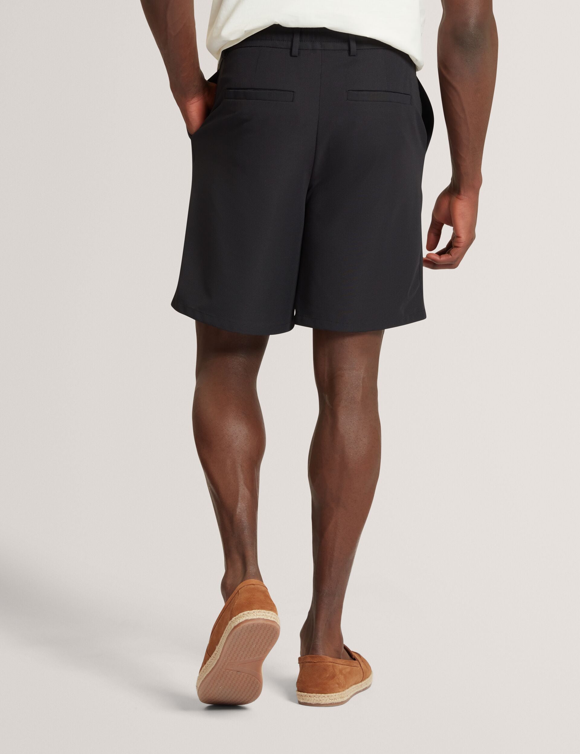 Ted Baker Cialdas Waffle Texture Straight Leg Shorts