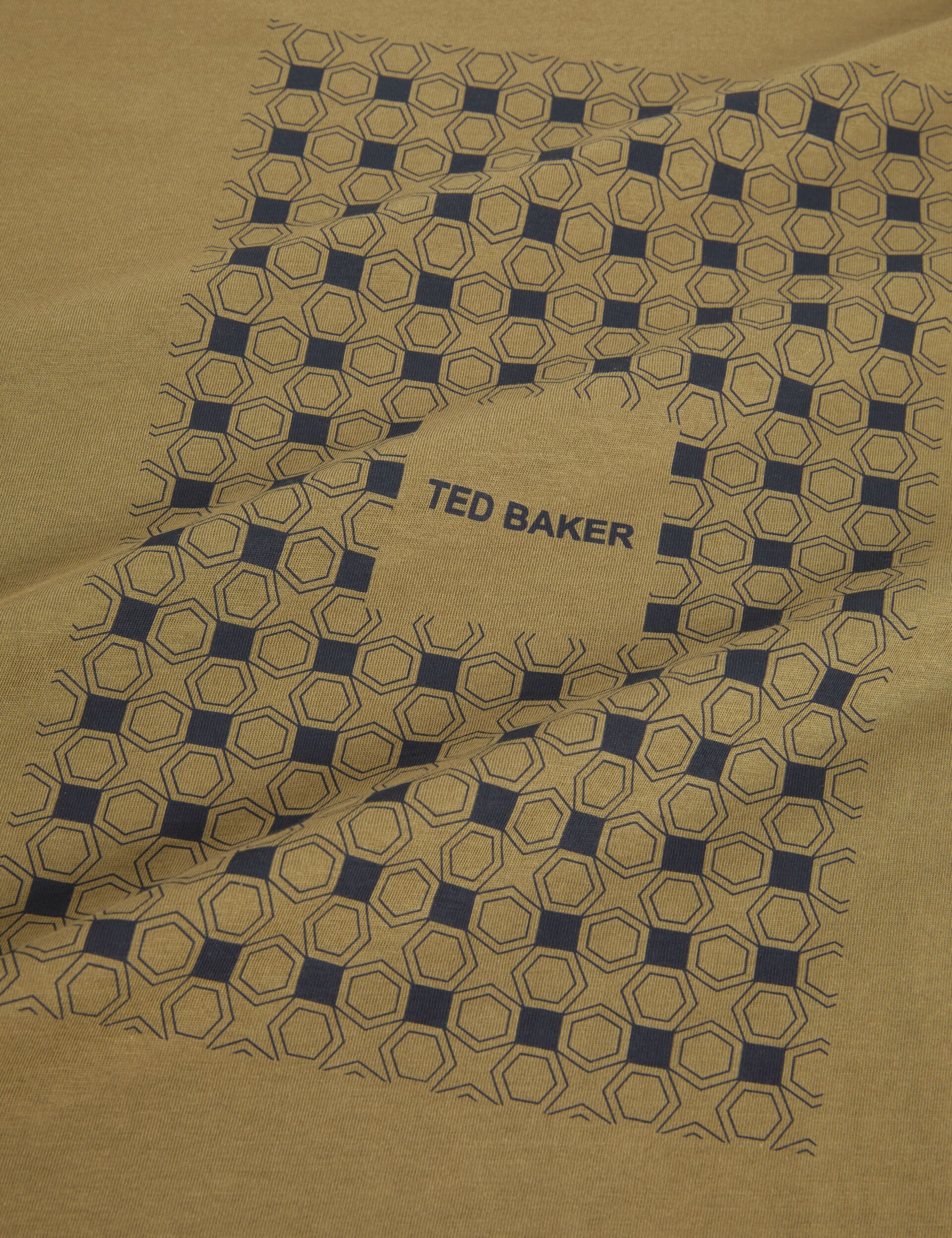 Ted Baker Mccourt Tile Graphic Cotton Crew Neck Tshirt
