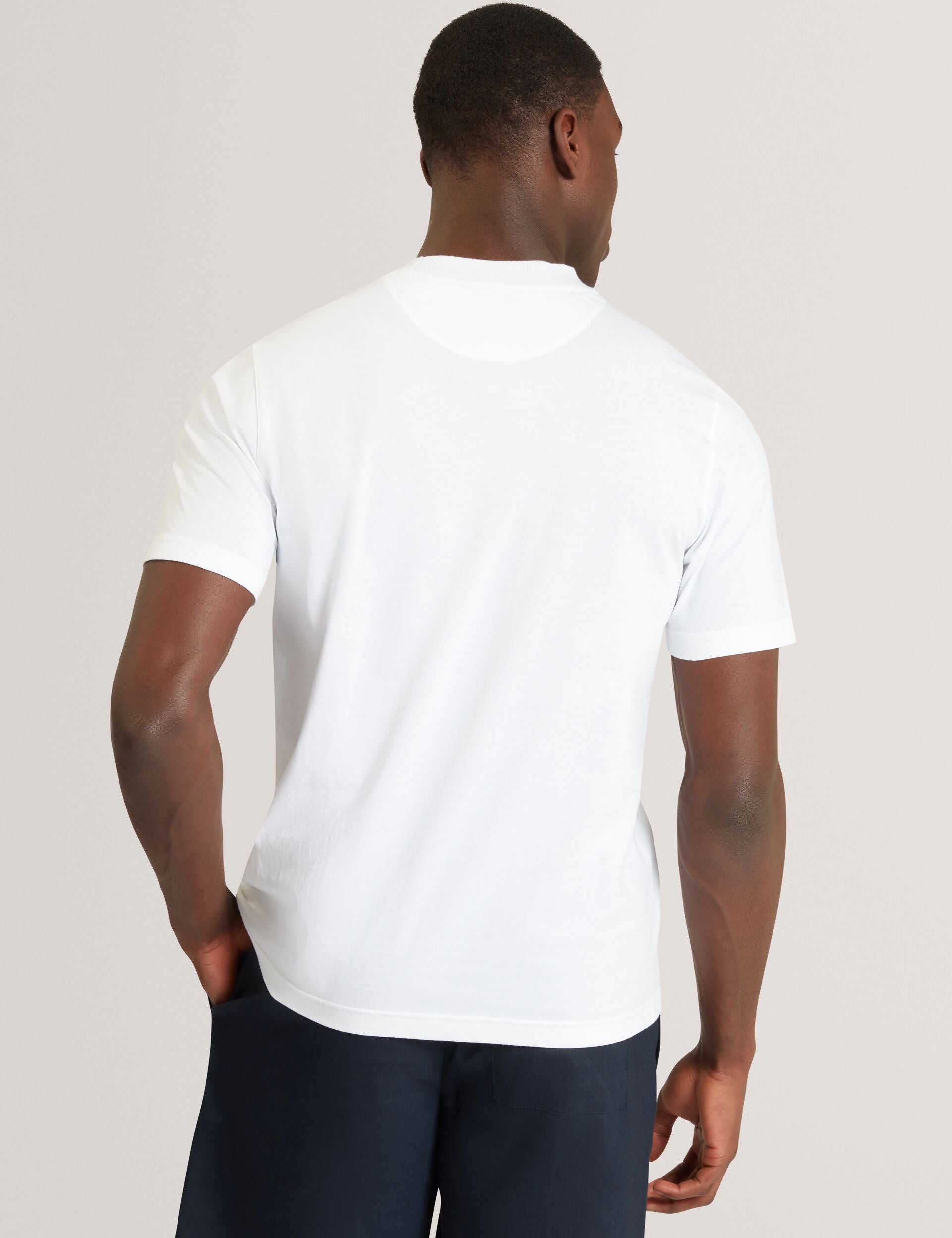 Ted Baker Mccourt Tile Graphic Cotton Crew Neck Tshirt
