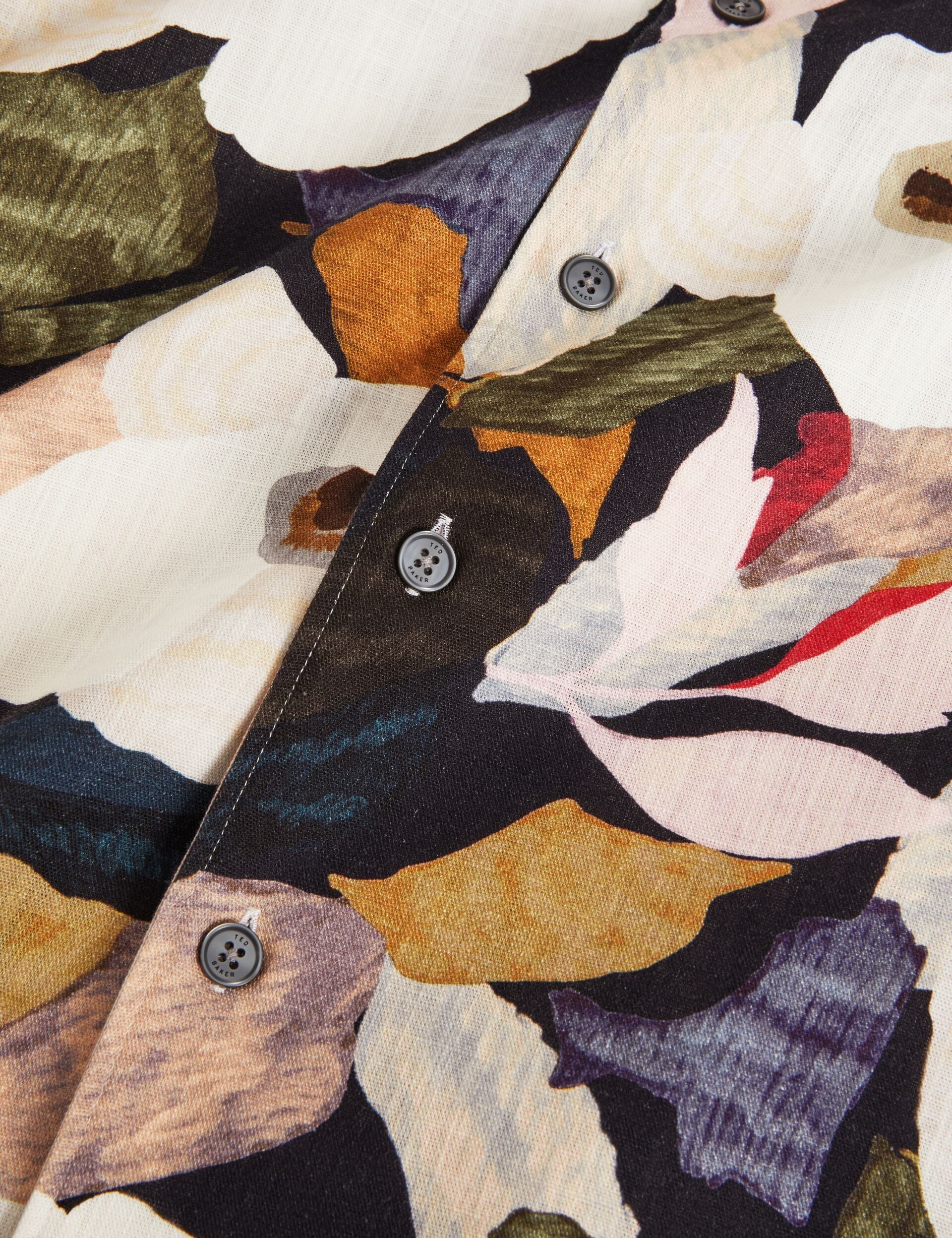 Ted Baker Langdon Garden Print Relaxed Short Sleeve Shirt