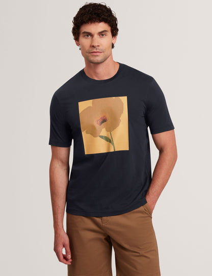Ted Baker Crawley Floral Box Graphic Cotton Tshirt