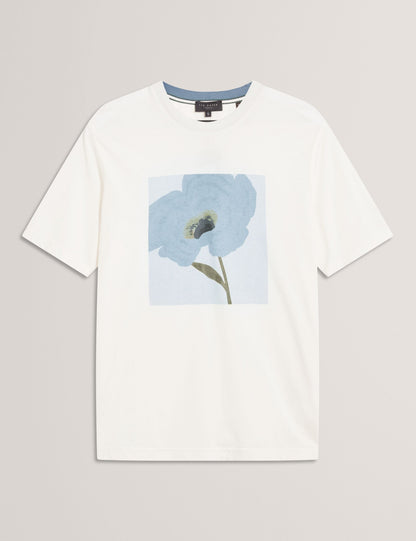 Ted Baker Crawley Floral Box Graphic Cotton Tshirt
