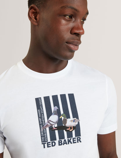Ted Baker Waitte Heritage Bird Graphic Crew Neck Tshirt