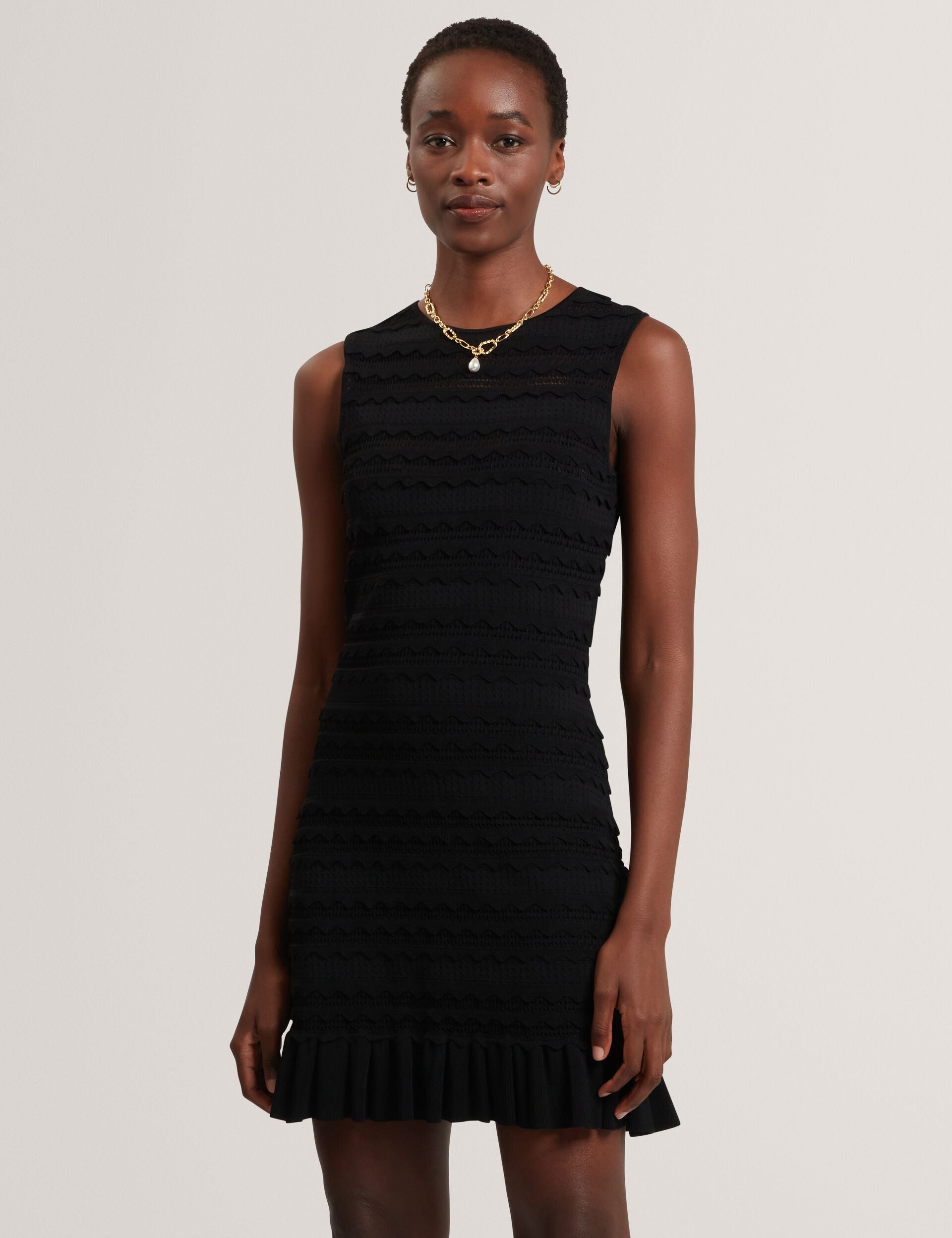 Ted Baker Avela Scallop Detail Flippy Bodycon Mini Dress Women's