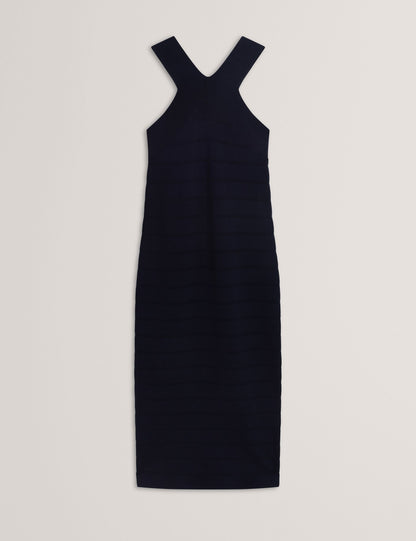 Ted Baker Ardiele Cross Strap Bandage Knit Bodycon Midi Dress Women's