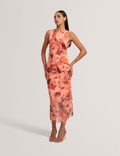 Ted Baker Elyra Garden Print Sleeveless Mesh Bodycon Dress Women's