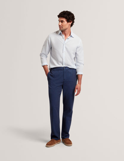 Ted Baker Culverr Relaxed Linen Blend Elasticated Trousers