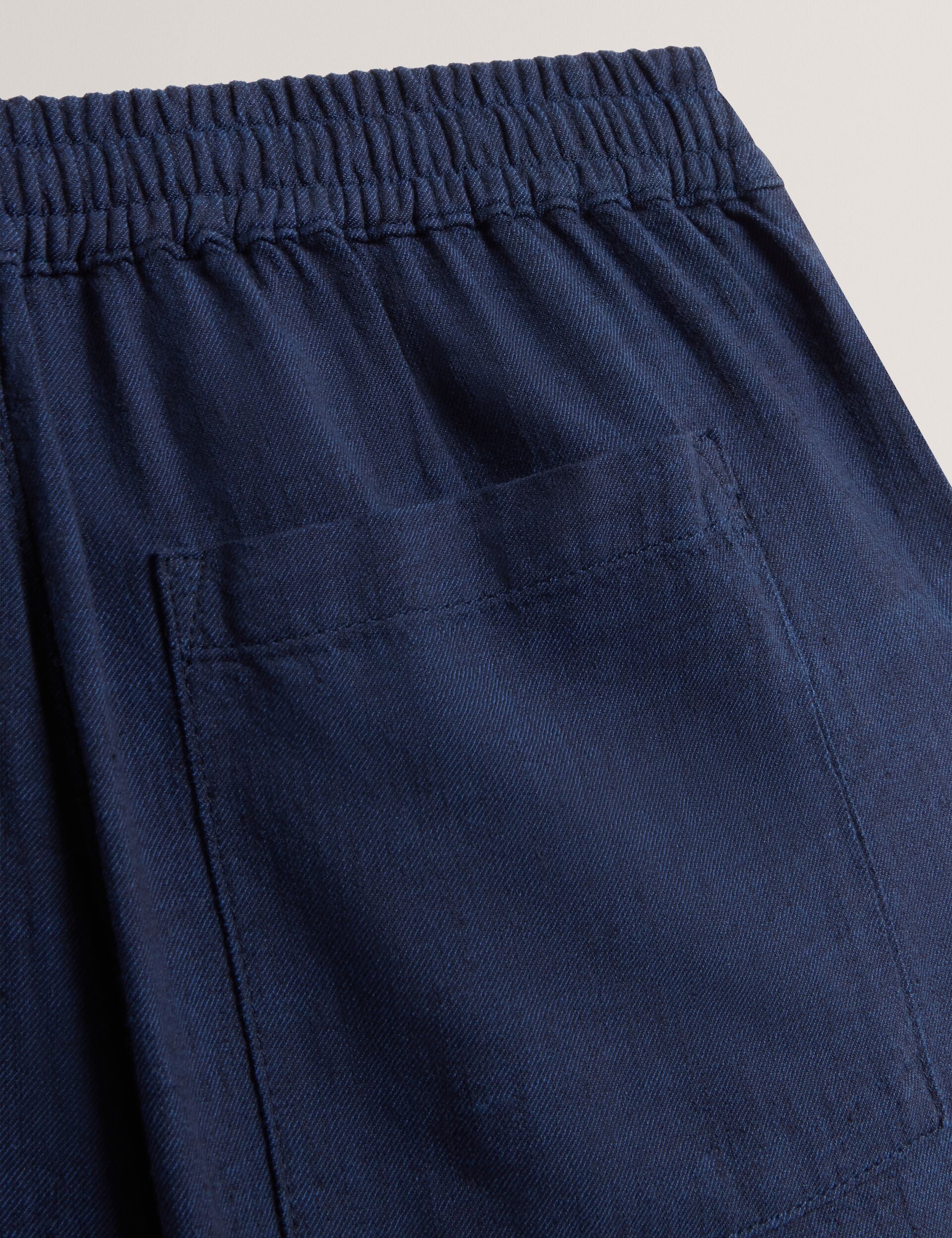 Ted Baker Culverr Relaxed Linen Blend Elasticated Trousers