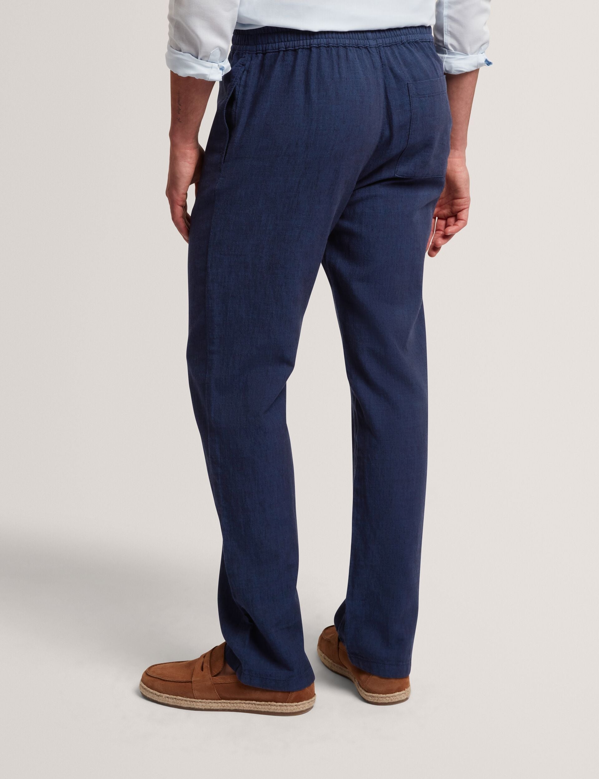 Ted Baker Culverr Relaxed Linen Blend Elasticated Trousers