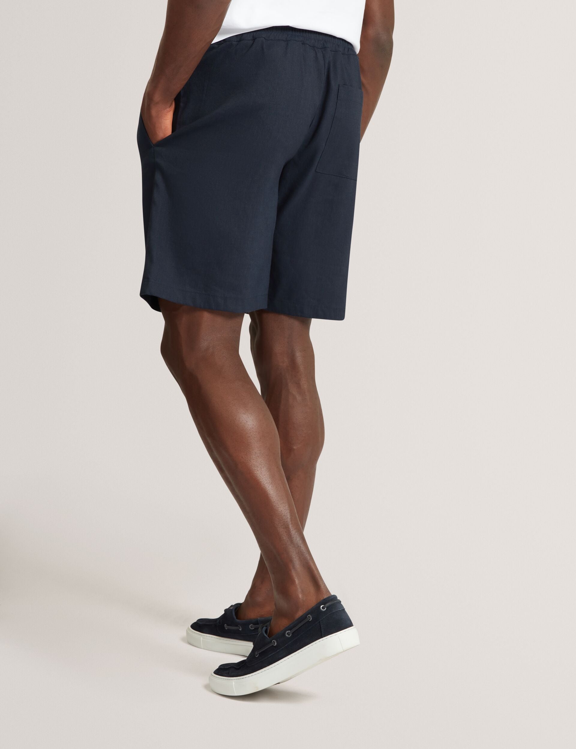 Ted Baker Culves Relaxed Linen Blend Elasticated Shorts