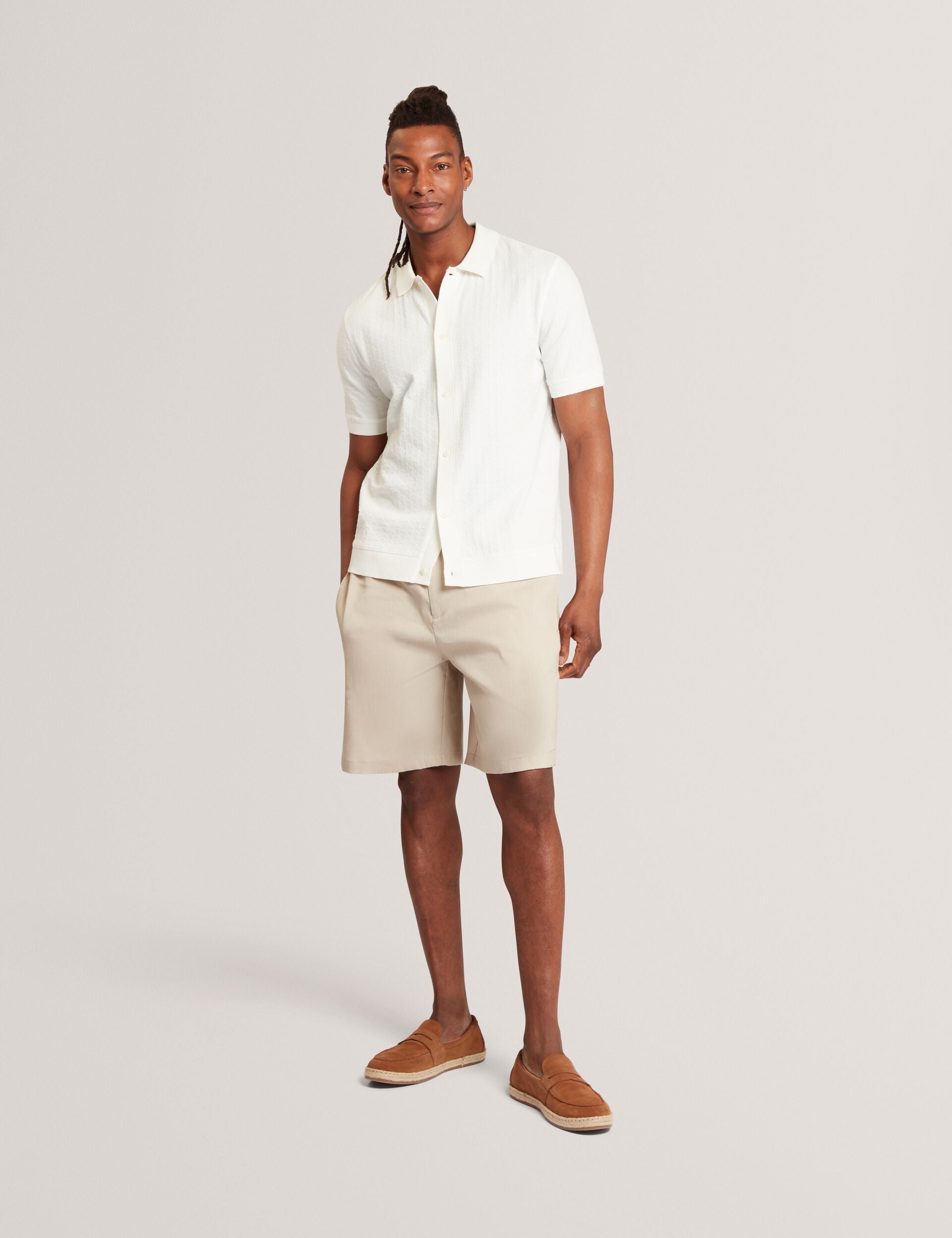 Ted Baker Culves Relaxed Linen Blend Elasticated Shorts