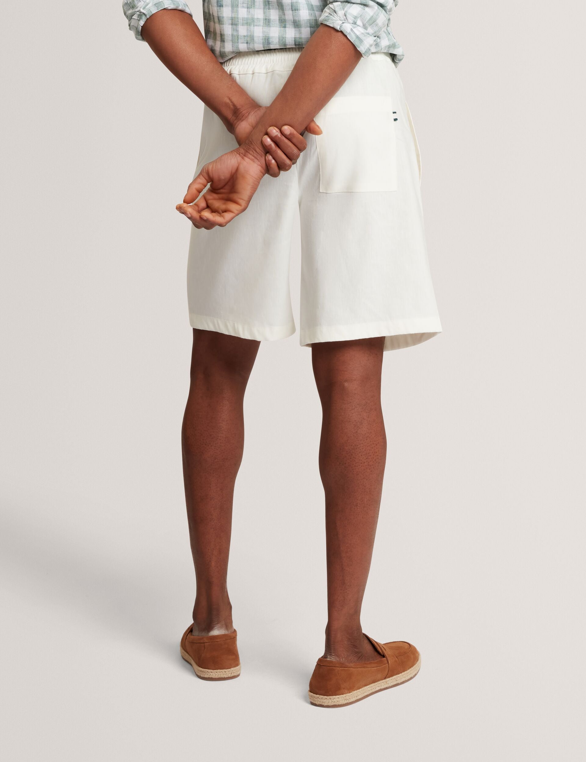 Ted Baker Culves Relaxed Linen Blend Elasticated Shorts