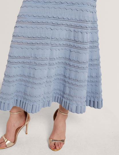 Ted Baker Cahrlie Scallop Trim Knitted Sleeveless Midi Dress Women's