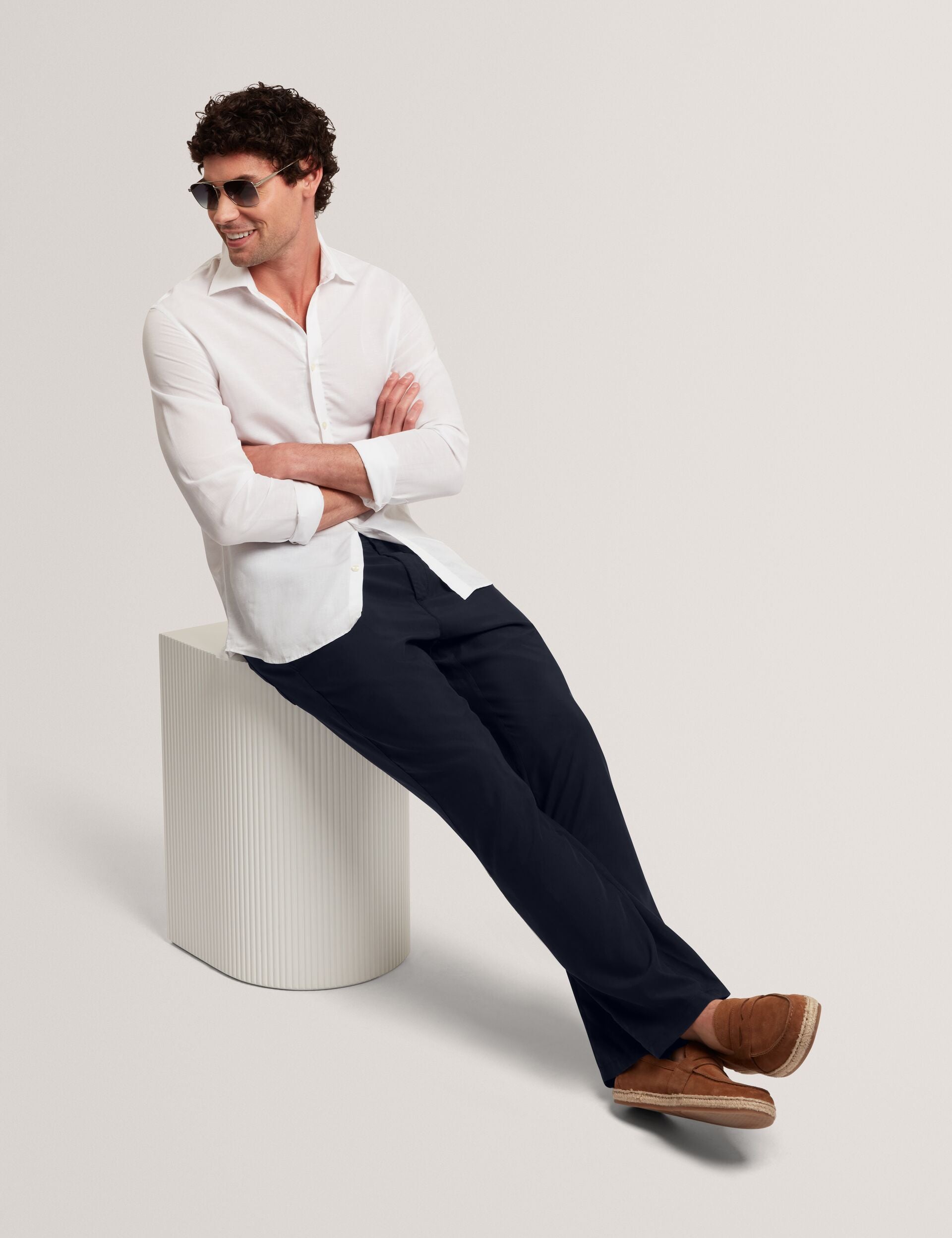 Ted Baker Kiilian Tapered Leg Woven Pullon Trousers