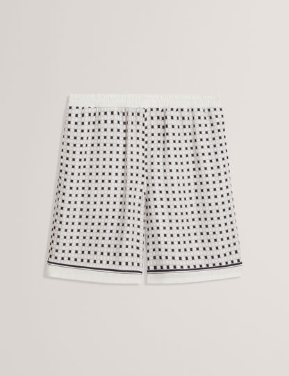 Ted Baker Attlass Geo Tile Print Relaxed Pullon Shorts