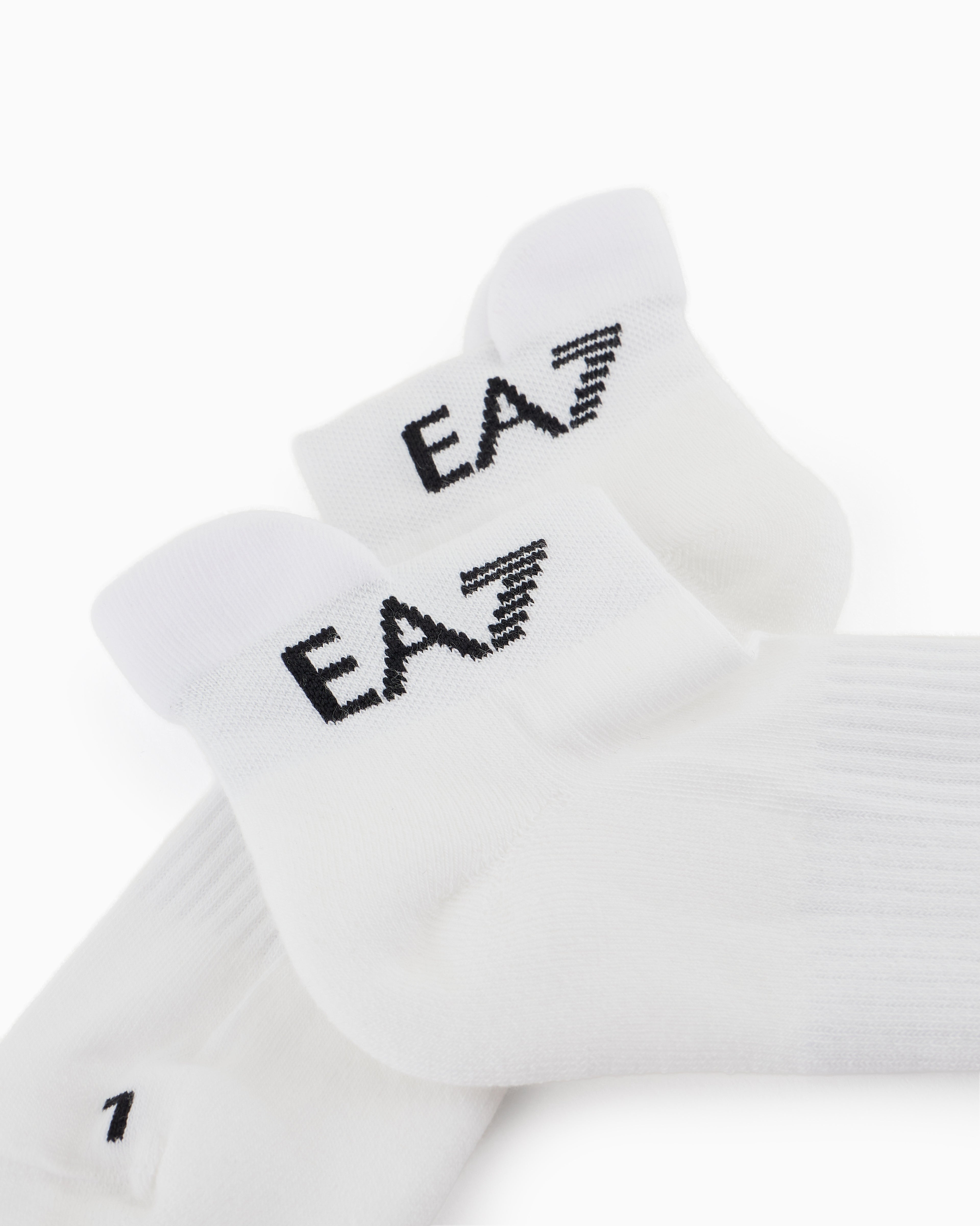 EA7 Tennis Pro cotton-blend ankle socks