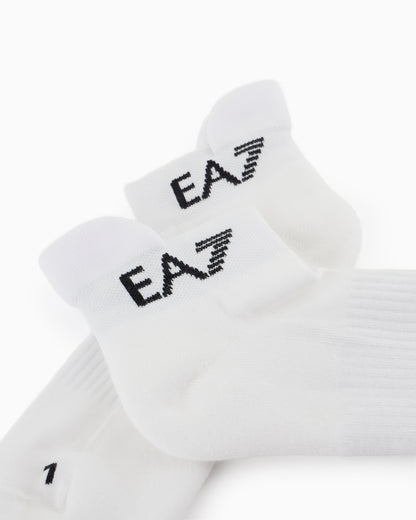 EA7 Tennis Pro cotton-blend ankle socks