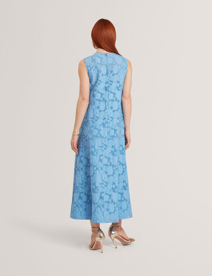 Ted Baker Bayiia Burnout Floral Drop Waist Midi Dress Women's