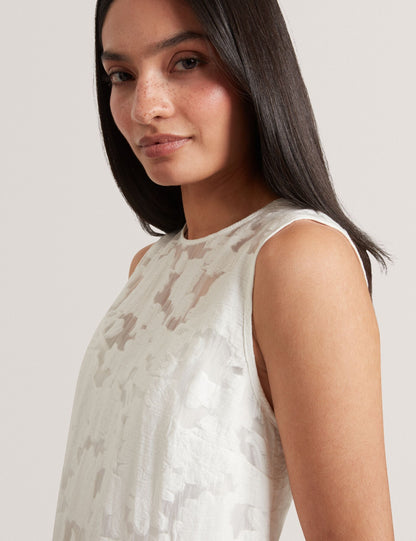 Ted Baker Bayiia Burnout Floral Drop Waist Midi Dress Women's