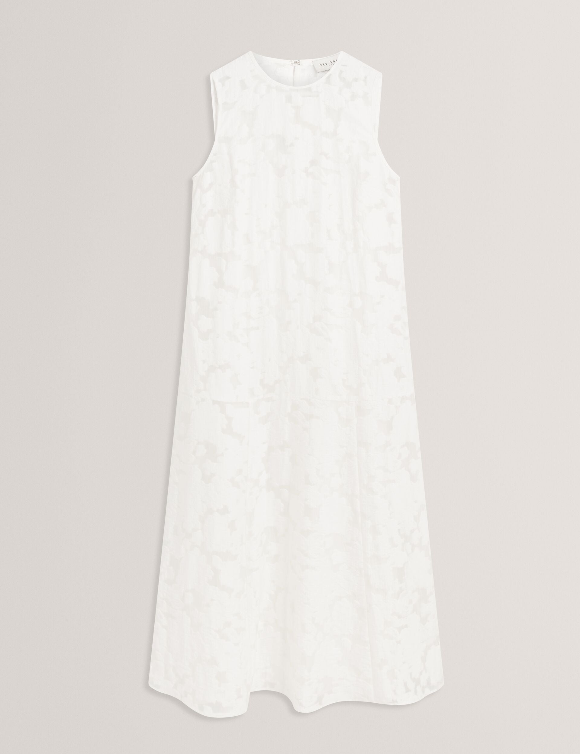 Ted Baker Bayiia Burnout Floral Drop Waist Midi Dress Women's