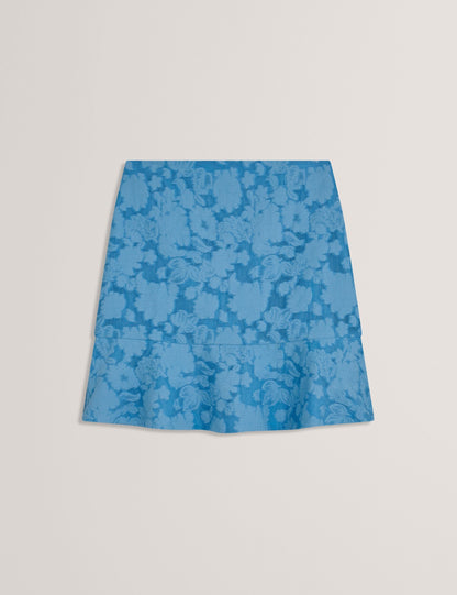 Ted Baker Blumia Burnout Floral Frill Hem Mini Skirt Women's