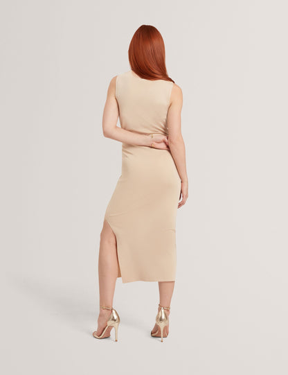Ted Baker Mellana Knitted Twist Neck Midi Dress Women's
