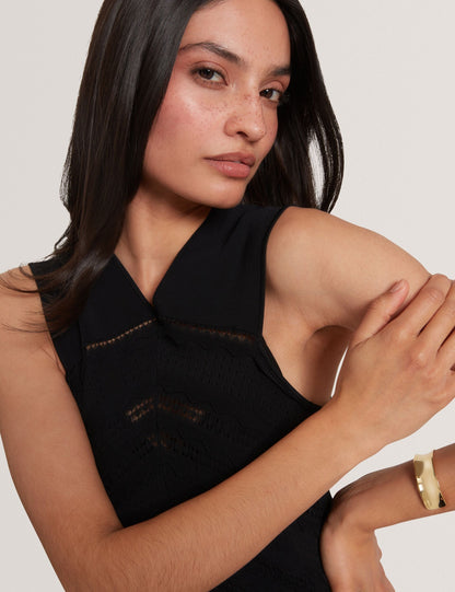 Ted Baker Soleane Scallop Detail Halterneck Knit Midi Dress Women's