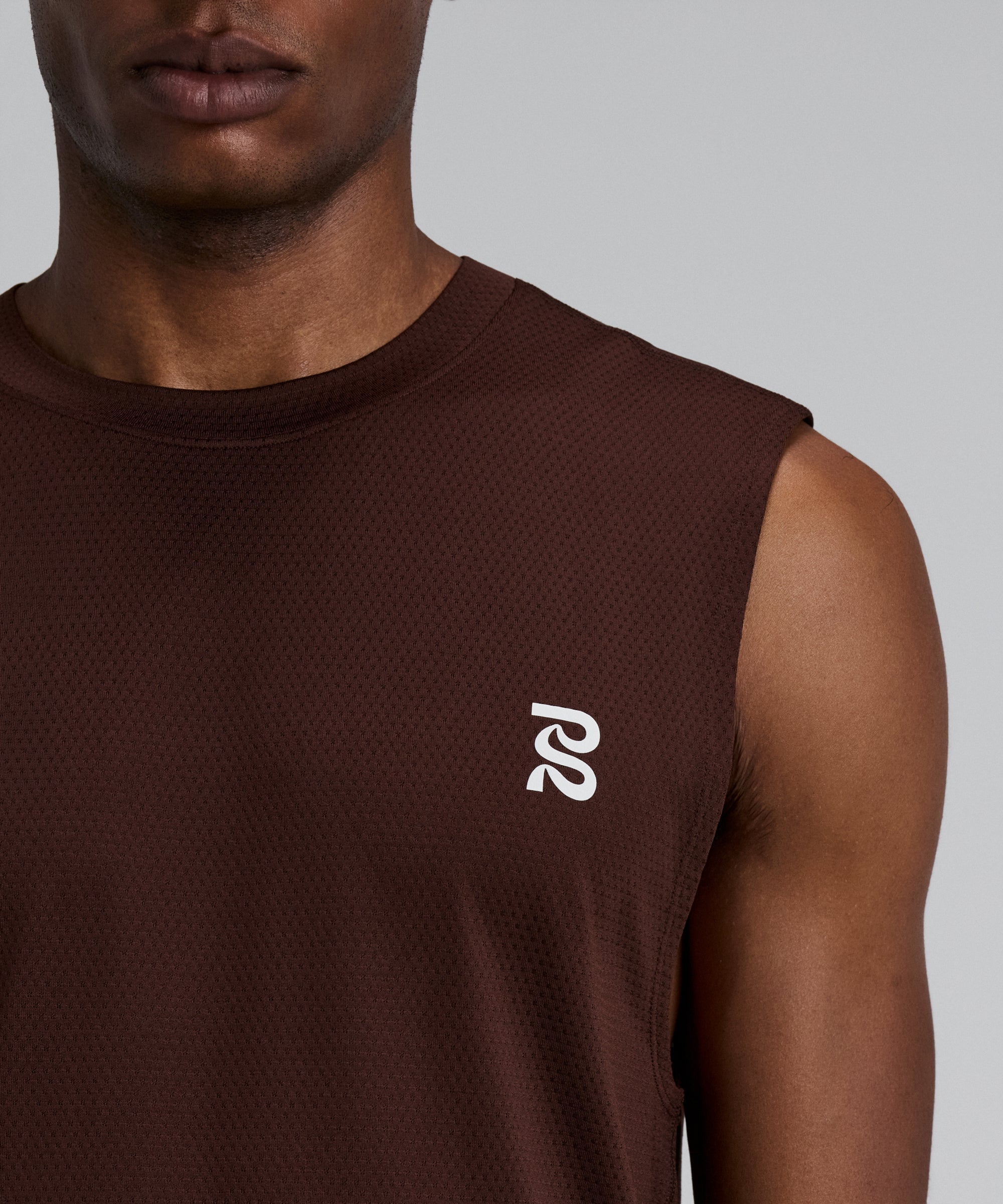 Bandit Mens Micromesh Run Tank Cacao