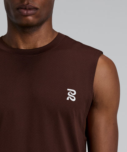 Bandit Mens Micromesh Run Tank Cacao