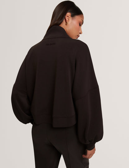 Ted Baker Arorha Zipup Funnel Neck Sweatshirt Women's
