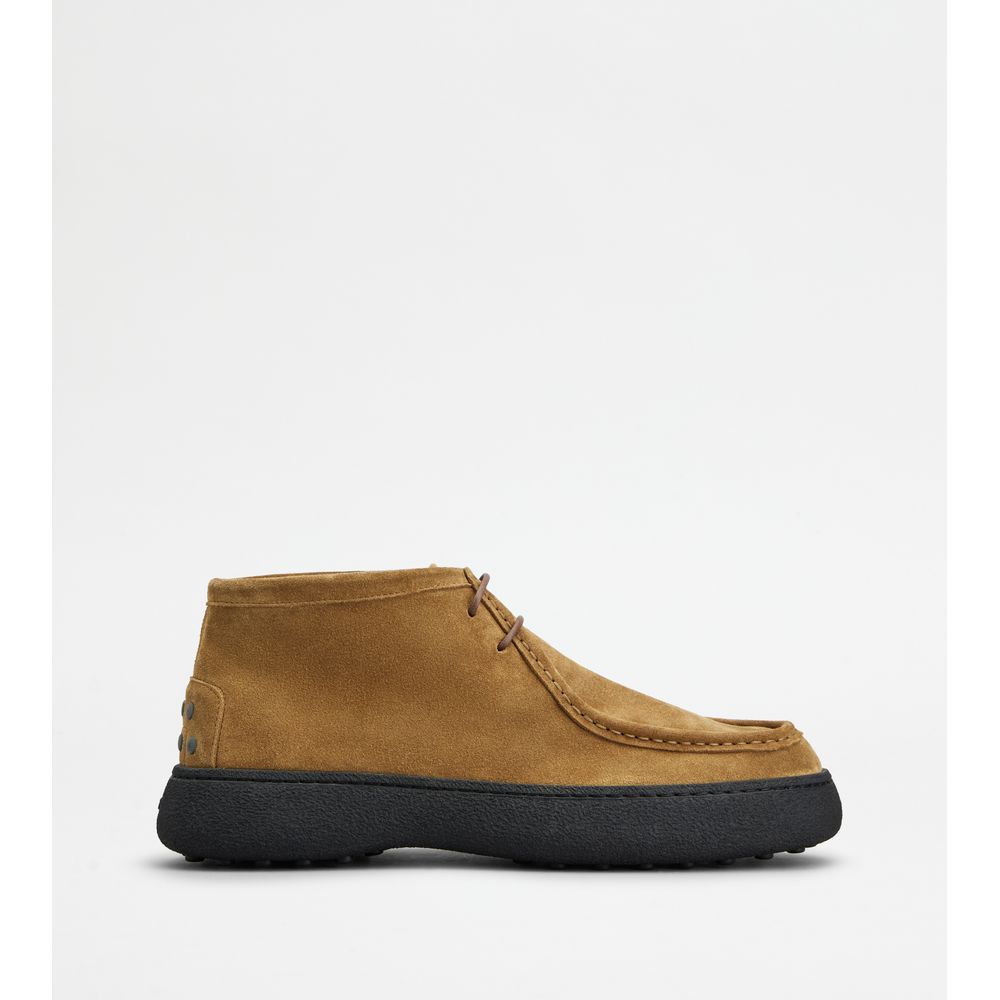 Tods W. G. Boots In Suede Brown Mens